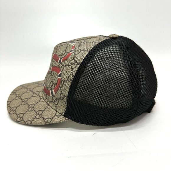 GUCCI 426887 print GG Baseball cap hat GG Supreme Canvas Beige - Picture 7 of 11